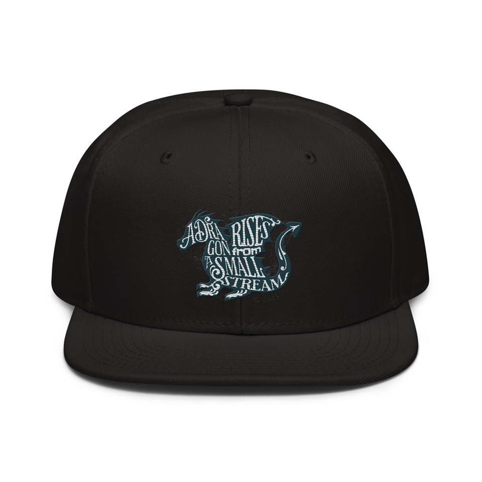 A Dragon Rises - Typographic Lettering Snapback