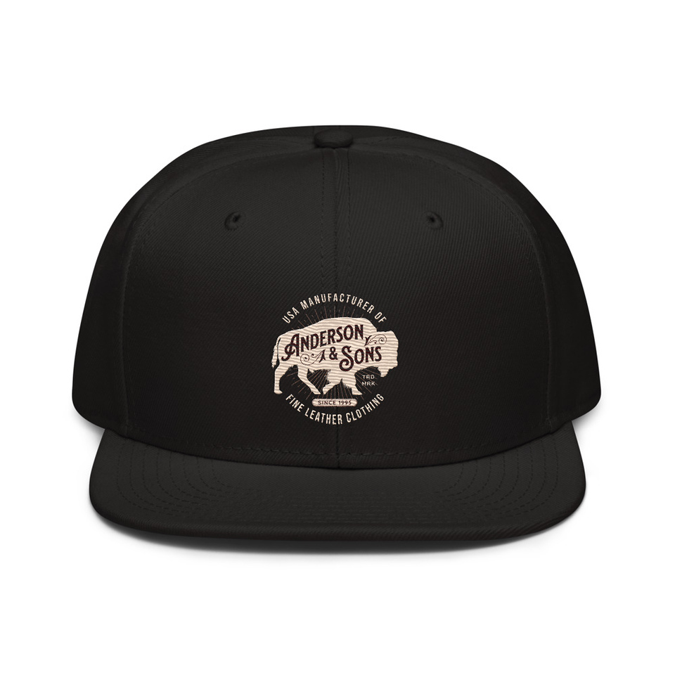 Anderson & Sons Leather Clothing - Buffalo Snapback