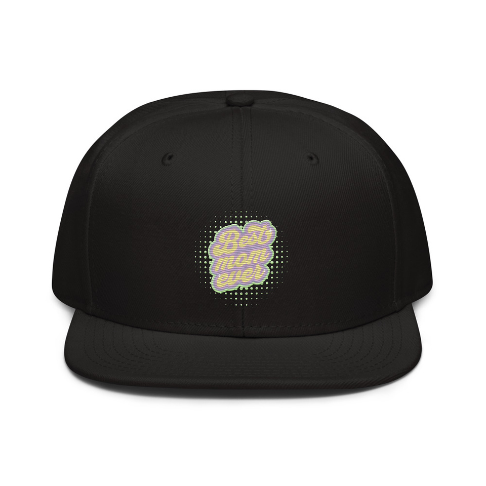 Best Mom Ever - Retro Typography Snapback