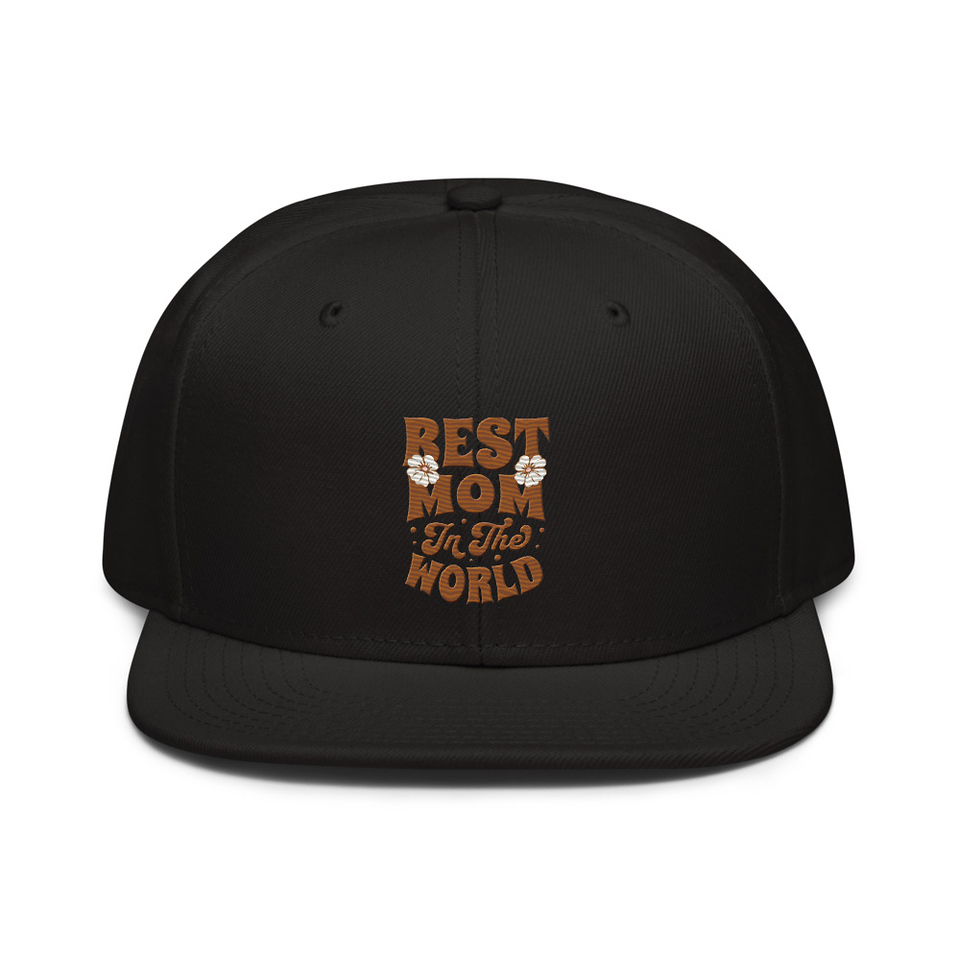 Best Mom in the World - Flowers Snapback