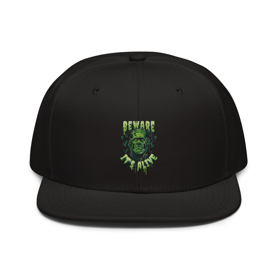 Beware of Frankenstein - Scary Halloween Snapback