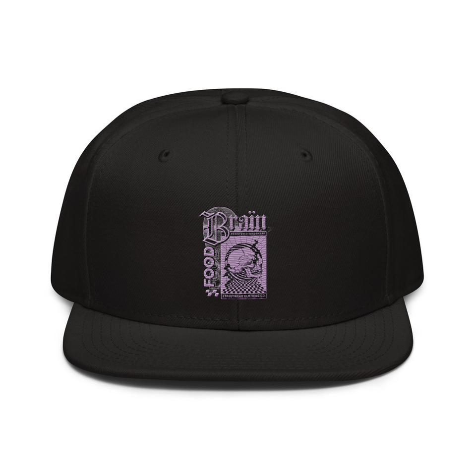Brain Food - Y2K Skull Streetwear Snapback