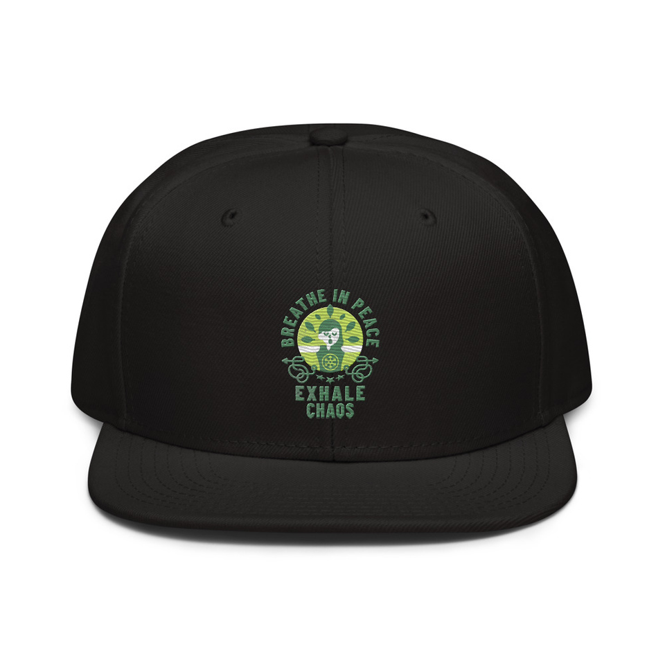 Breathe in peace, exhale chaos Snapback