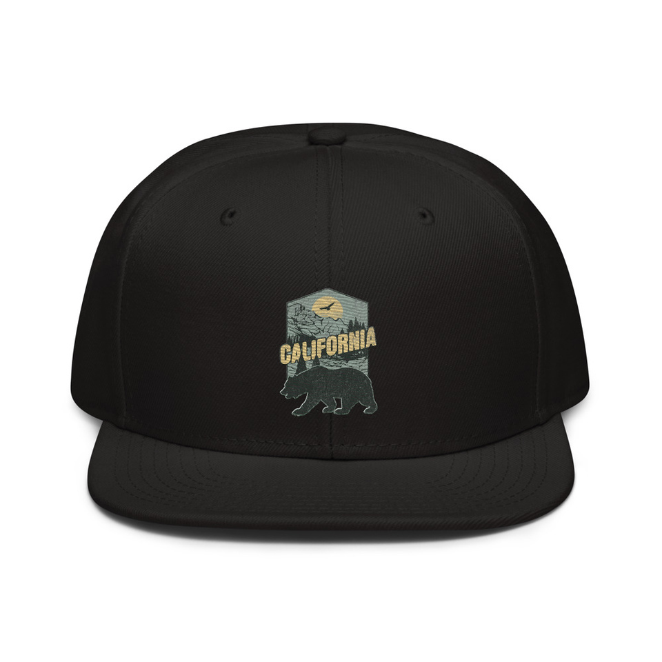 California Bear - Outdoors Wilderness Camping Hiking Snapback