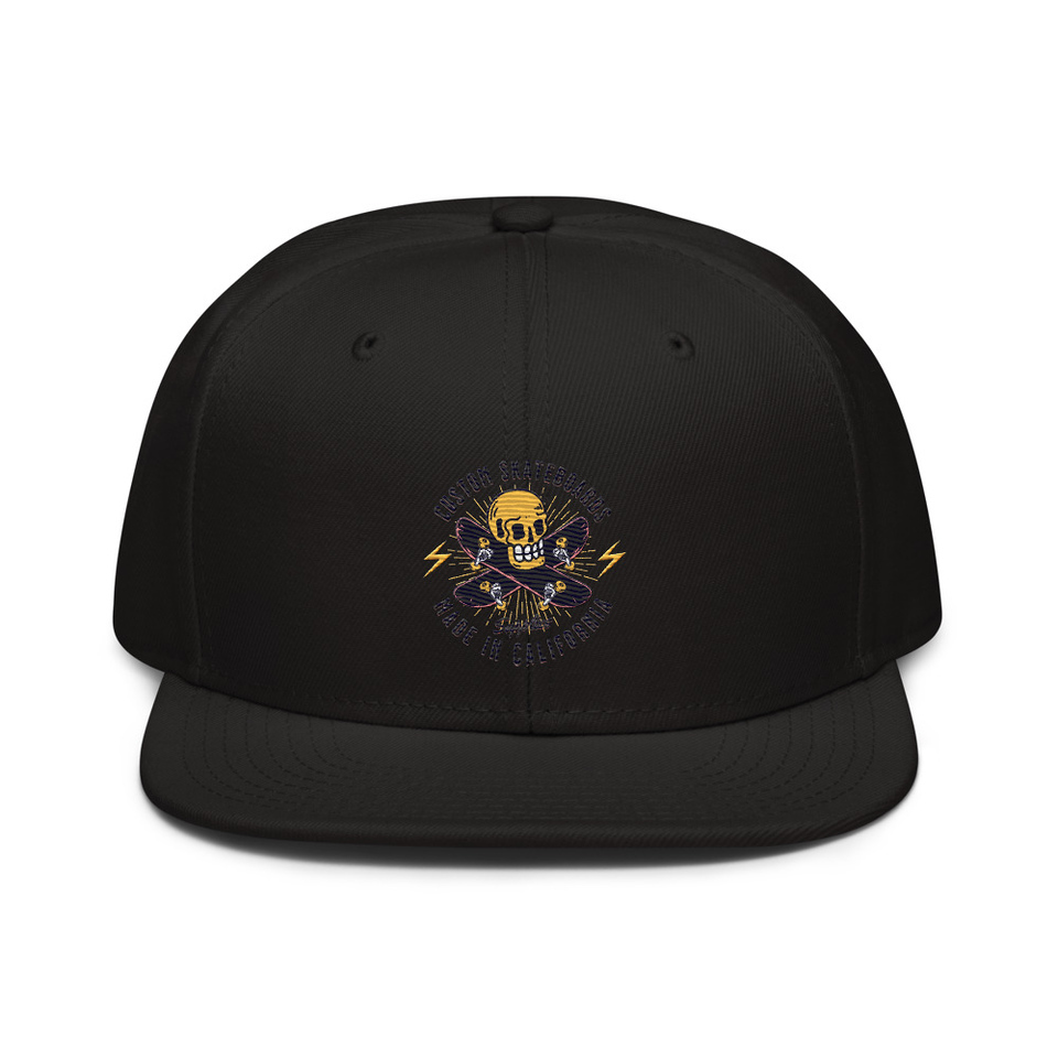 Custom Skateboards - Skull Snapback
