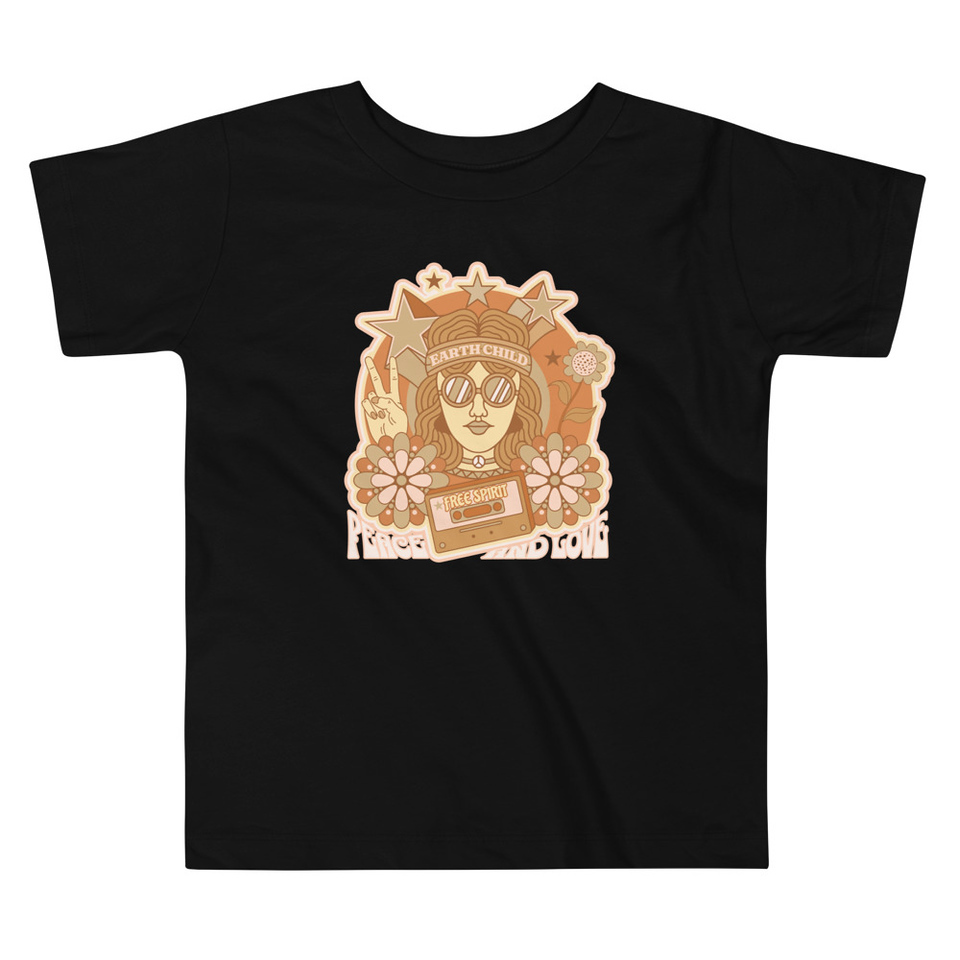 60s tee design Toddler Staple Tee