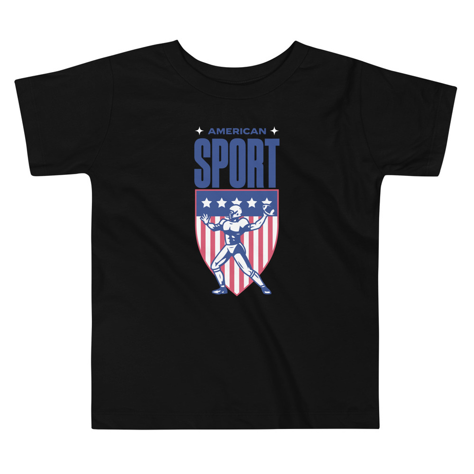 American Football Sport Toddler Staple Tee