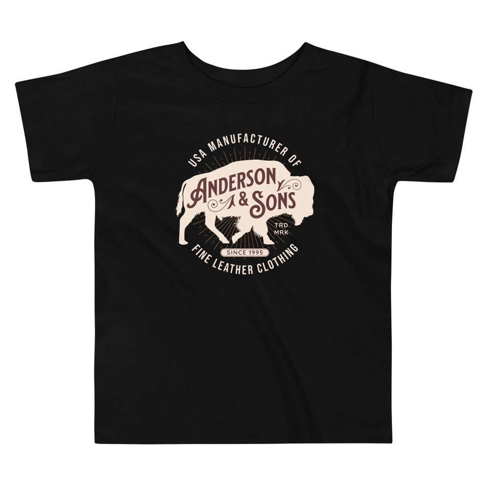 Anderson & Sons Leather Clothing - Buffalo Toddler Staple Tee