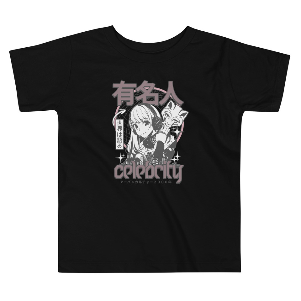 Anime Celebrity Girl - Japanese Cyber Streetwear Toddler Staple Tee