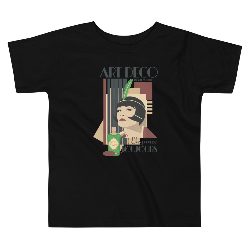 Art Deco Elegance Toujours Toddler Staple Tee