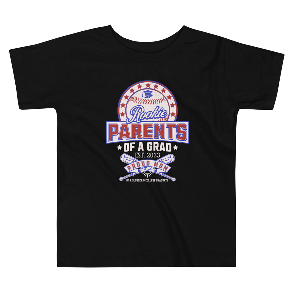 Baseball Mom Of A Graduate Toddler Staple Tee