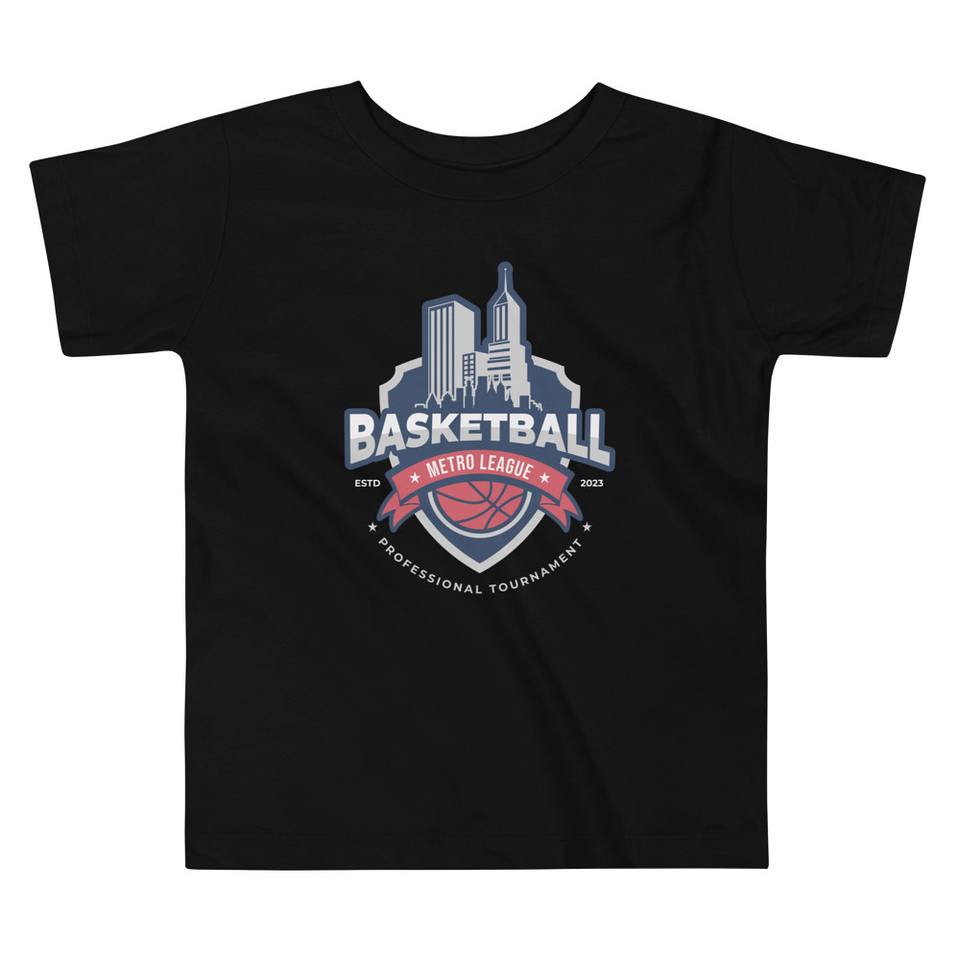 Basketball Sports Logo Toddler Staple Tee