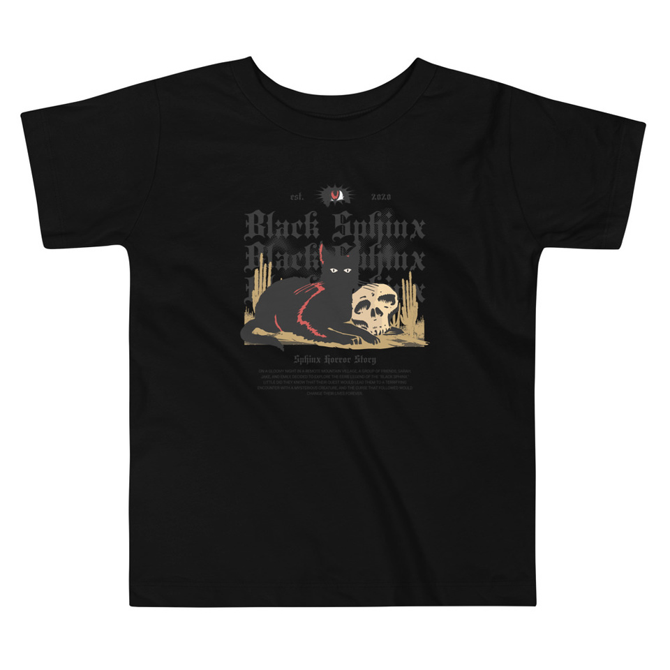 Black Sphinx Toddler Staple Tee