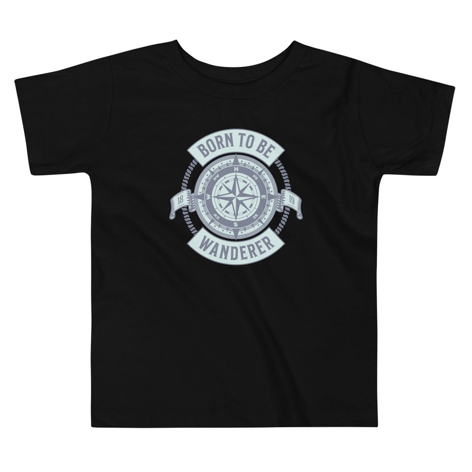 Born to be Wanderer - Compass Toddler Staple Tee