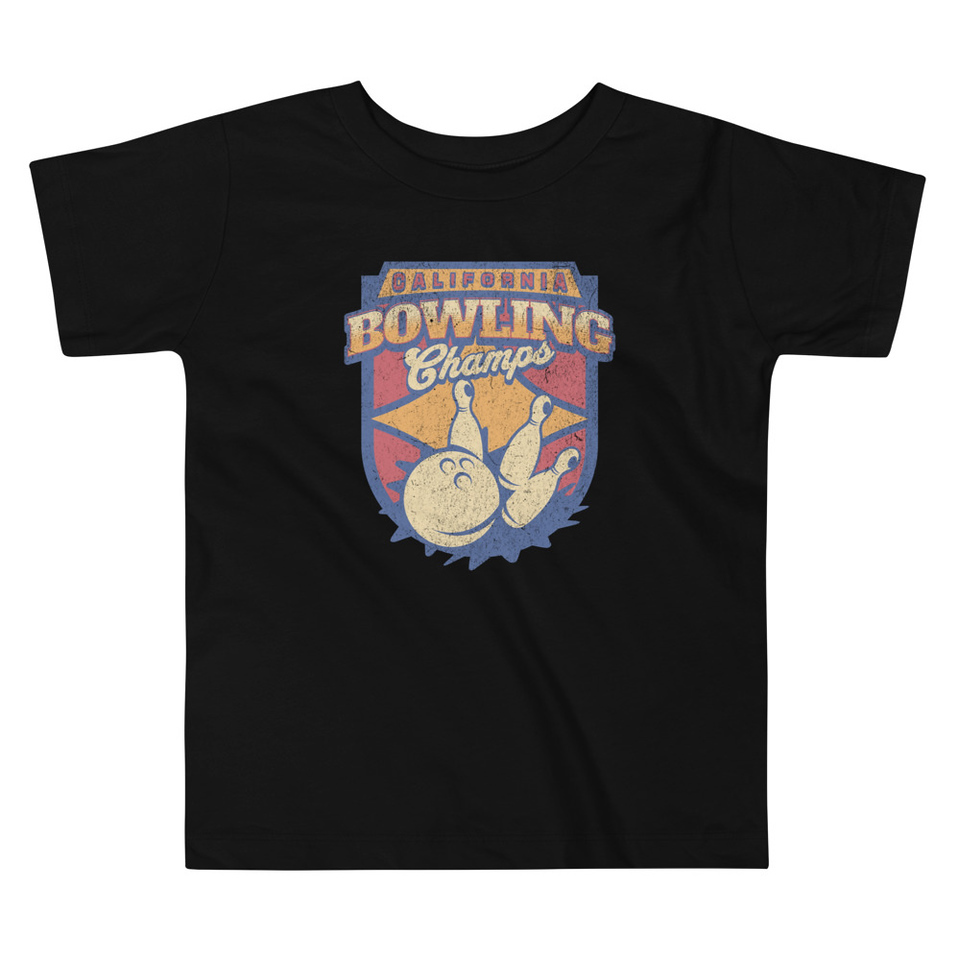Bowling Championship - Retro Athlectic Sports Toddler Staple Tee
