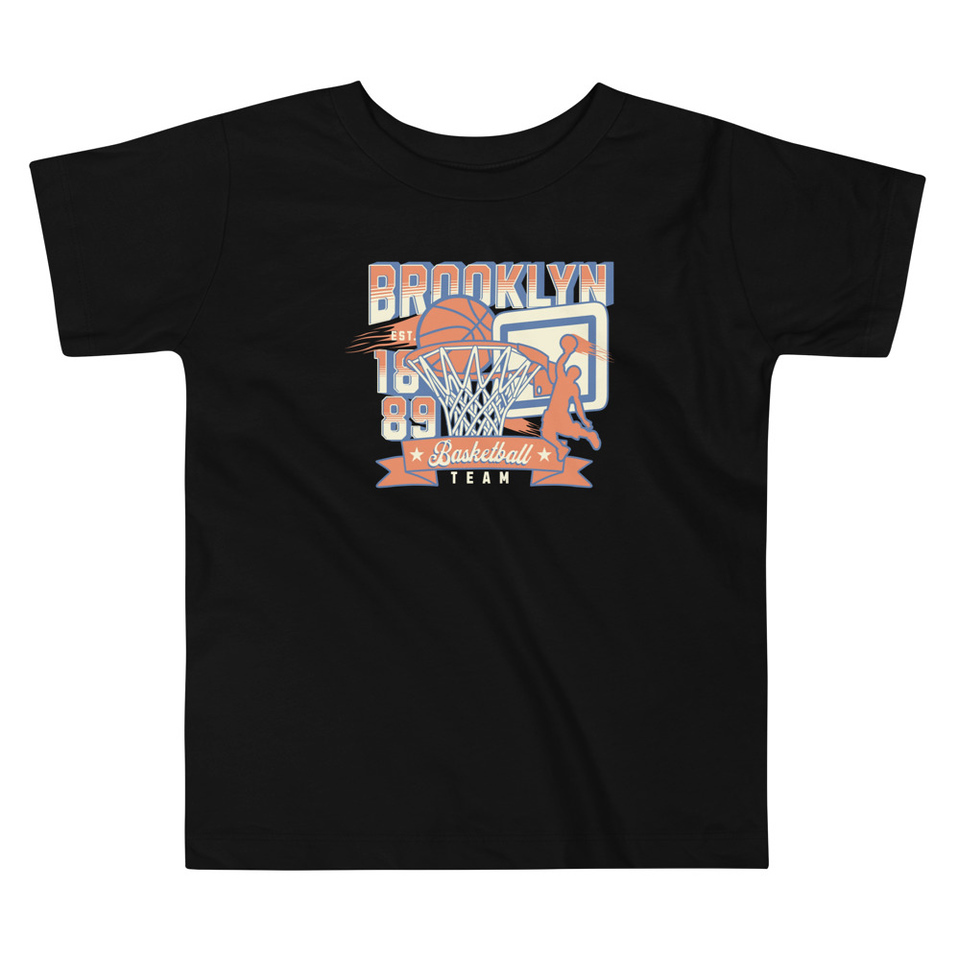 Brooklyn Basketball Team - Athletic Sports Toddler Staple Tee