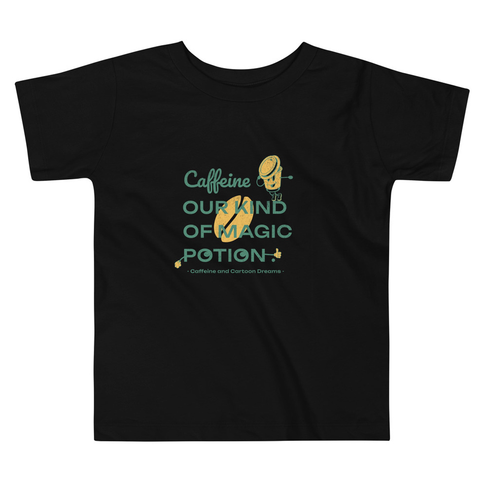 Caffeine Cartoon Toddler Staple Tee