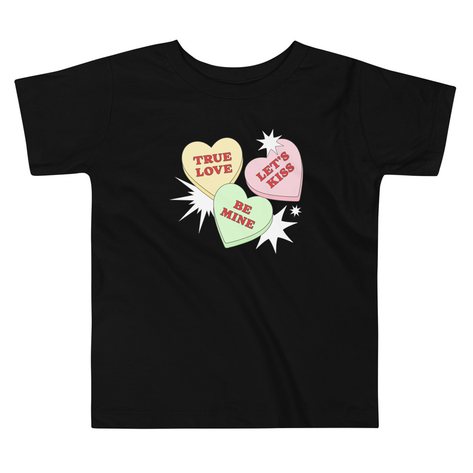Candy Hearts - Valentine's Day Toddler Staple Tee