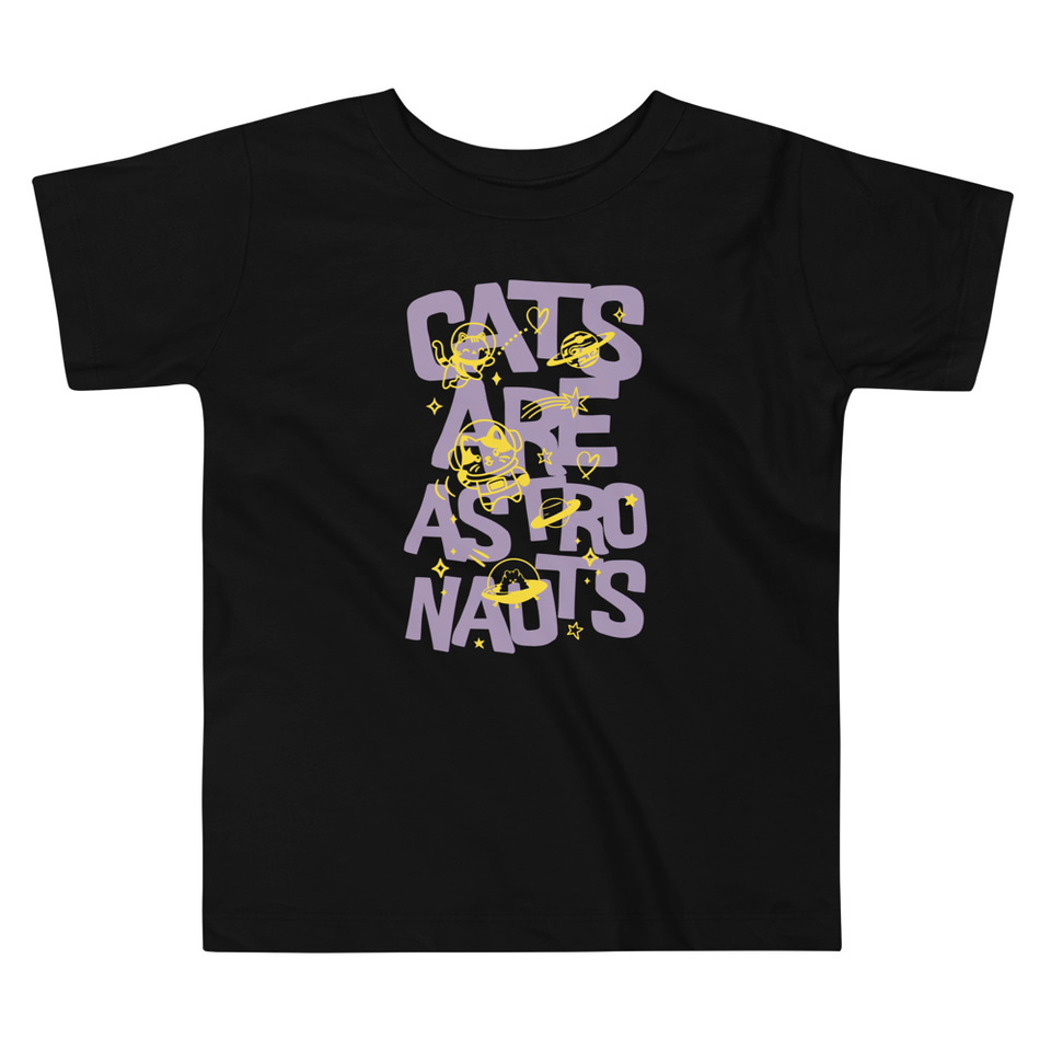 Cats are Astronauts Toddler Staple Tee