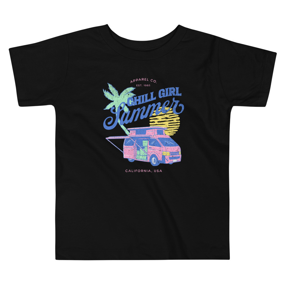 Chill Girl Summer Toddler Staple Tee