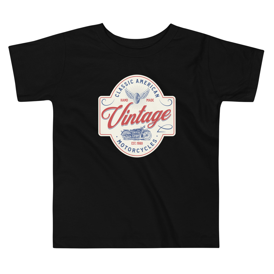 Classic American Motorcyles - Vintage Toddler Staple Tee