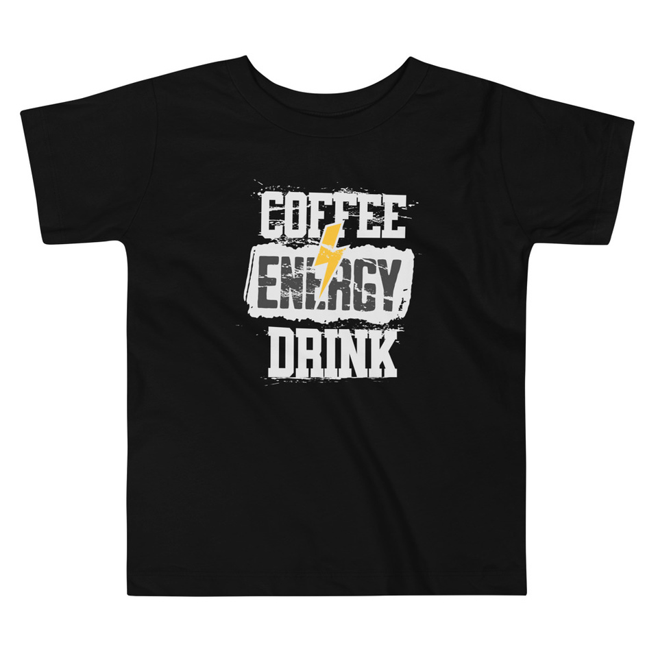 Coffee Energy Drink - Grunge Bolt Toddler Staple Tee
