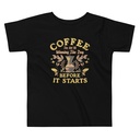Coffee, The art of Winning The Day Toddler Staple Tee
