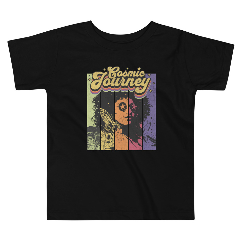 Cosmic Journey Rainbow Retro Toddler Staple Tee