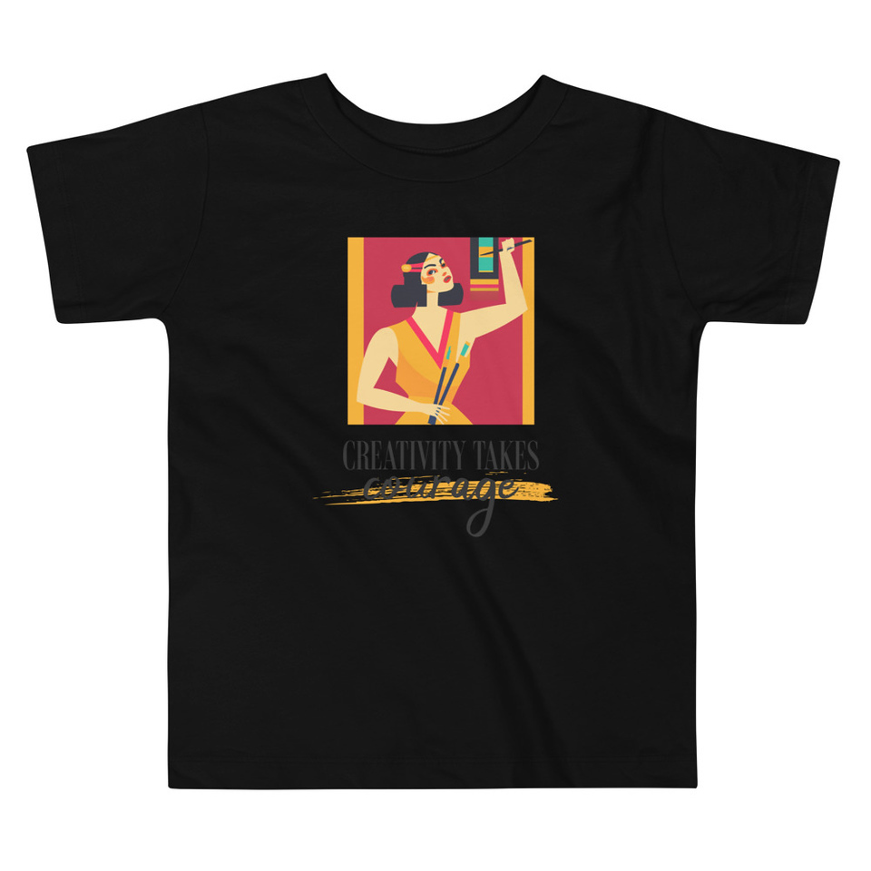 Creativity Takes Courage Toddler Staple Tee