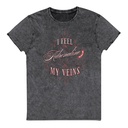 Adrenaline in my Veins - Victorian Unisex Denim T-Shirt
