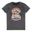 Adventure Campervan - Outdoor Unisex Denim T-Shirt