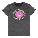 All Fangs No Bite - Halloween Unisex Denim T-Shirt