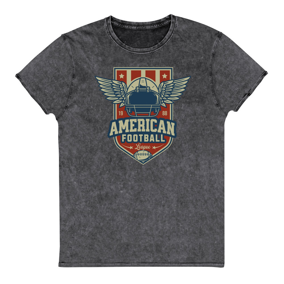 American Football League - Sports Helmet Unisex Denim T-Shirt
