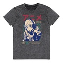 Anime Girl Unisex Denim T-Shirt