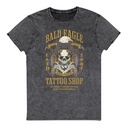 Bald Eagle Tattoo Shop - Skeleton Unisex Denim T-Shirt