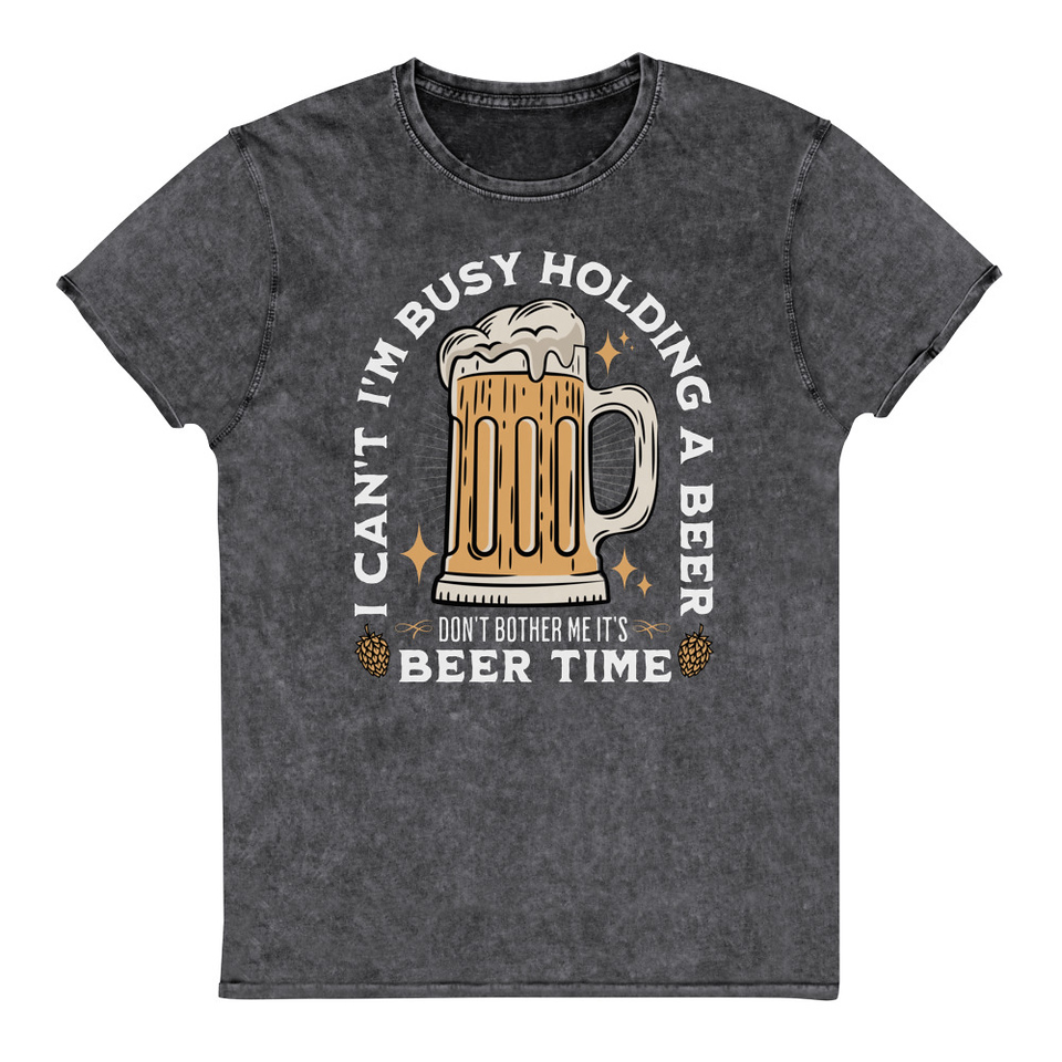 Beer Time - Father's Day Unisex Denim T-Shirt