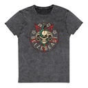 Belzebeast Pentagram - Halloween Skull with Snake Unisex Denim T-Shirt