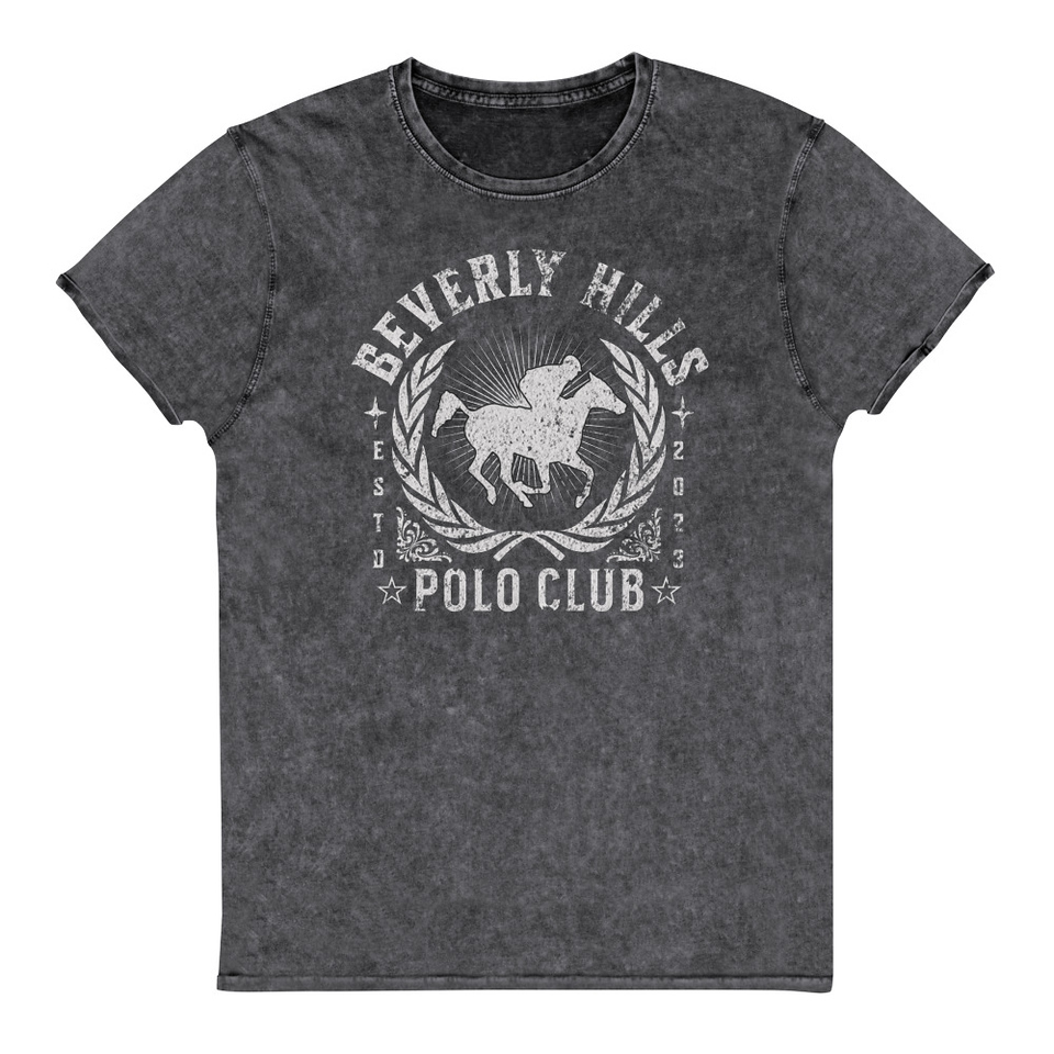 BEVERLY HILLS POLO CLUB Unisex Denim T-Shirt