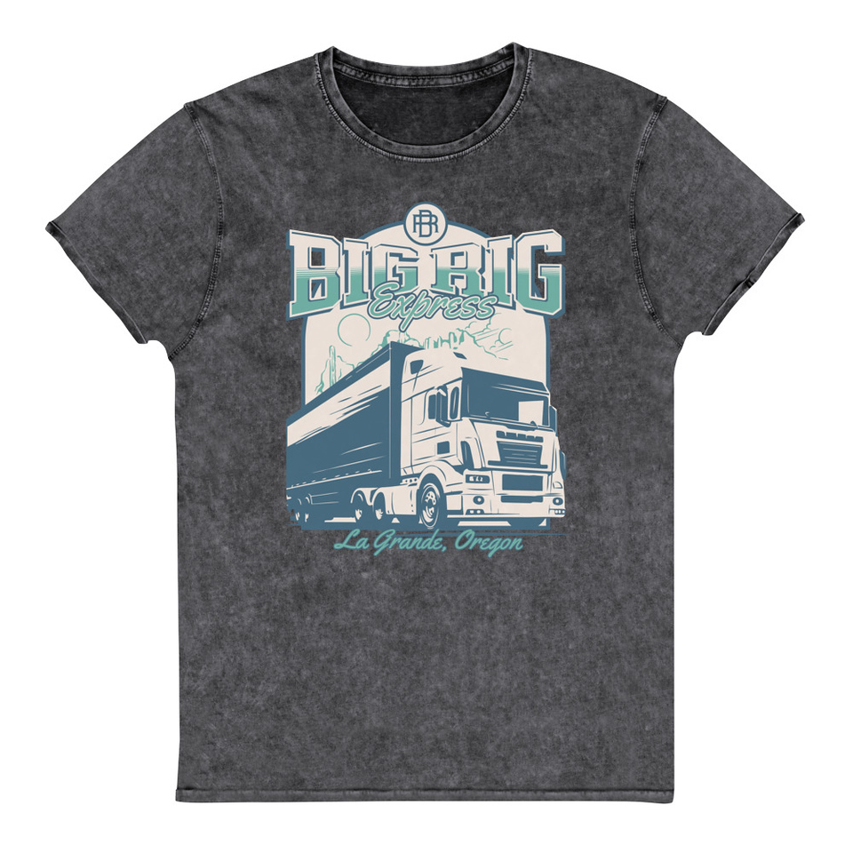 Big Rig Express Unisex Denim T-Shirt