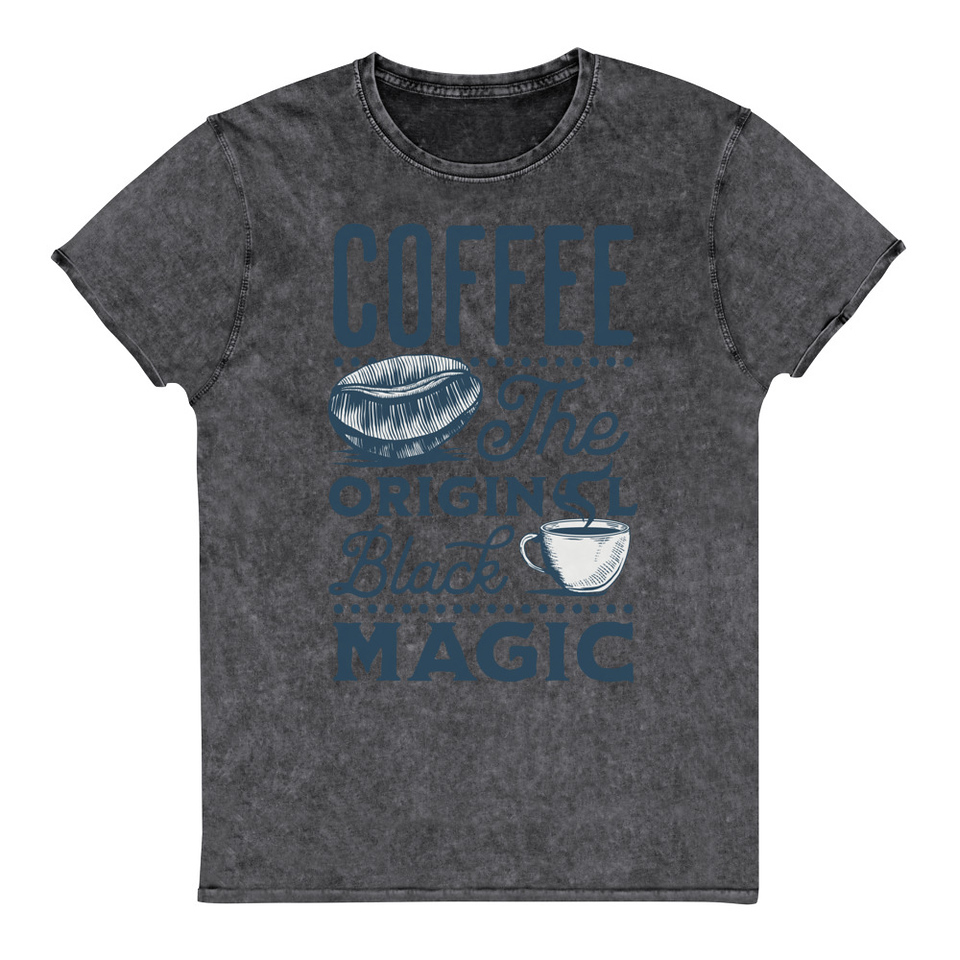 Black Magic Coffee - Simple Cup Unisex Denim T-Shirt