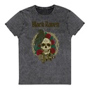 Black Raven Tattoo - Skull & Thorns Unisex Denim T-Shirt