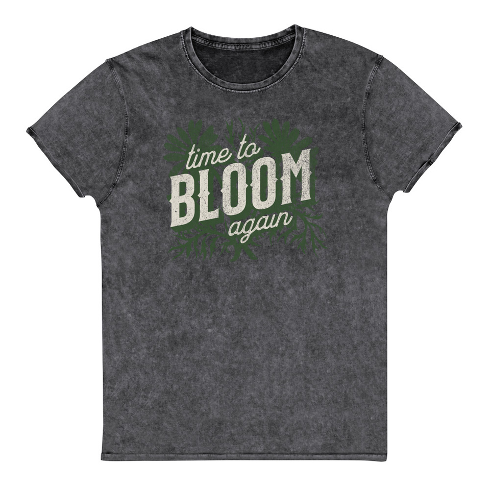 Bloom Again Unisex Denim T-Shirt