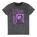 Brain Food - Y2K Skull Streetwear Unisex Denim T-Shirt