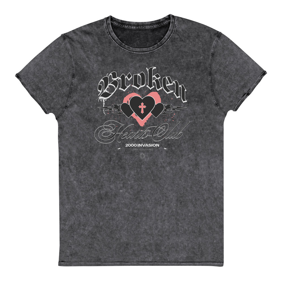 Broken Hearts Club Unisex Denim T-Shirt