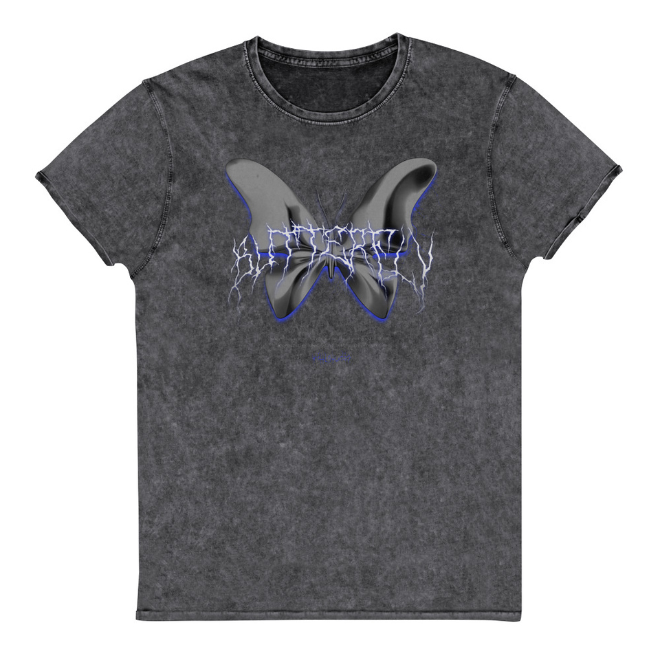 Butterfly Unisex Denim T-Shirt