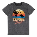 California Beach - Retro Surf Unisex Denim T-Shirt