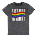 Can't Think Straight Unisex Denim T-Shirt