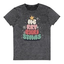 Cartoony Christmas Tree Unisex Denim T-Shirt