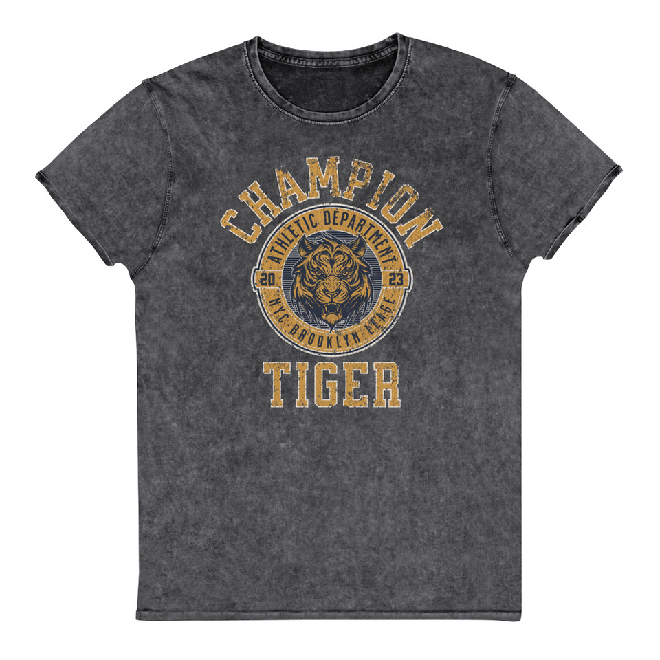 CHAMPION TIGER NYC Unisex Denim T-Shirt