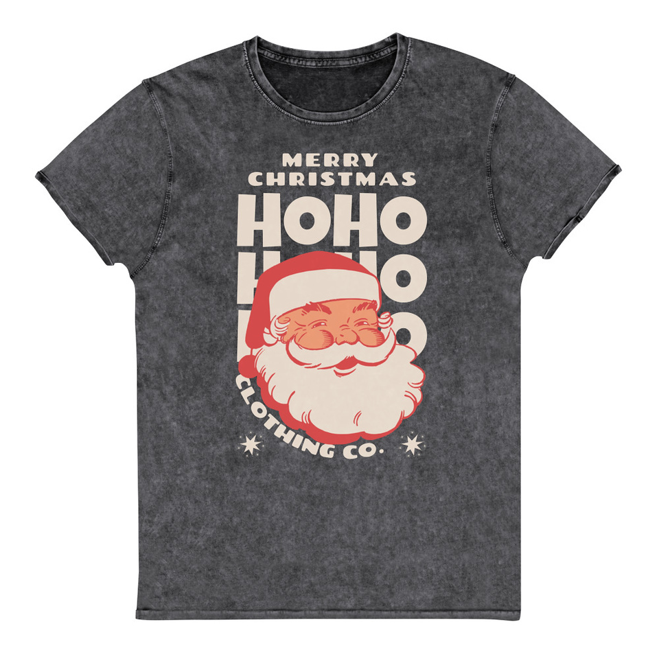 Christmas Season - Santa Claus Unisex Denim T-Shirt